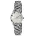 Gucci G Timeless Quartz Silver Dial Silver Steel Strap Watch For Women - YA1265019