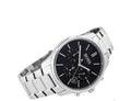 Hugo Boss Commander Black Dial Silver Steel Strap Watch for Men - 1513433