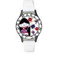 Marc Jacobs Miss Marc Flower White Dial White Silicone Strap Watch for Women - MBM5513