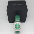 Marc Jacobs Henry Skeleton Green Dial Green Leather Strap Watch for Women - MBM1336