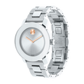 Movado Bold Silver Dial Silver Steel Strap Watch For Women - 3600084