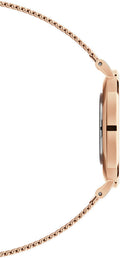 Daniel Wellington Petite Melrose Brown Dial Rose Gold Mesh Strap Watch For Women - DW00100477