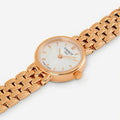 Tissot T Lady Lovely Mother of Pearl Dial Rose Gold Steel Strap Watch For Women - T058.009.33.111.00