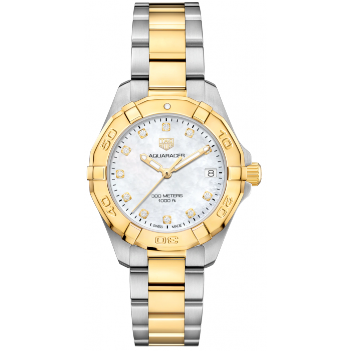 Tag Heuer Aquaracer White Mother of Pearl Dial Watch for Women - WBD1322.BB0320