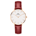 Daniel Wellington Classic Suffolk White Dial Brown Leather Strap Watch For Men - DW00100122