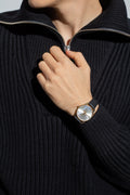 Gucci G Timeless Quartz Silver Dial Black Leather Strap Watch For Women - YA1264181