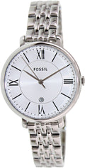 Fossil Jacqueline White Dial Silver Steel Strap Watch for Women - ES3433