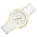 Marc Jacobs Rock Chronograph White Dial White Silicone Strap Watch for Women - MBM2546