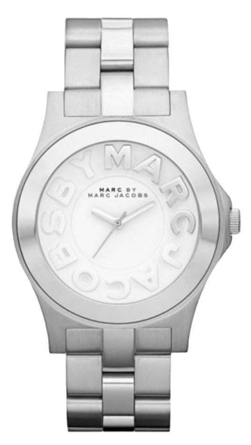 Marc Jacobs Rivera Silver Dial Silver Steel Strap Watch for Women - MBM3133