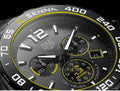 Tag Heuer Formula 1 Chronograph Senna Black Dial Black Leather Strap Watch for Men - CAZ101AJ.FC6487