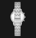 Fossil Neutra Chronograph Silver Dial Silver Steel Strap Watch for Women - ES5217