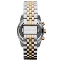 Michael Kors Lexington Chronograph Silver Dial Two Tone Steel Strap Watch for Women - MK5735