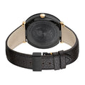 Versace V-Metal Icon Black Dial Black Leather Strap Watch For Men - VQL030015
