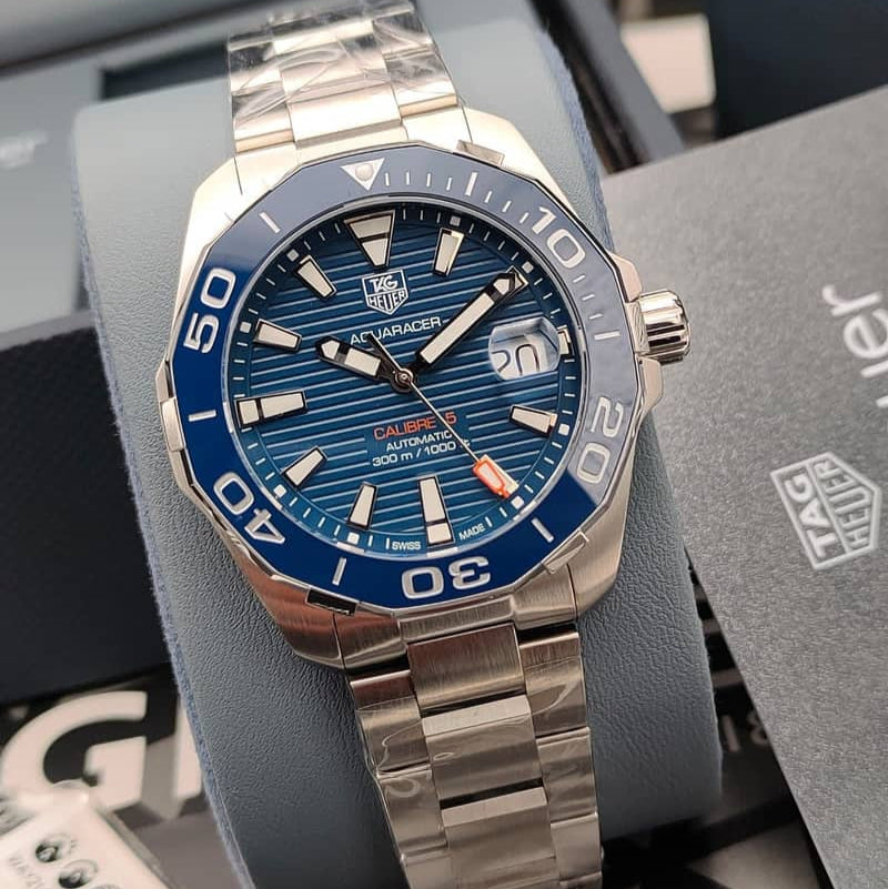 Tag Heuer Aquaracer Blue Dial Watch for Men - WAY211C.BA0928
