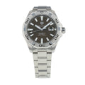 Tag Heuer Aquaracer Calibre 5 Automatic Sunray Brown Dial Silver Steel Strap Watch for Men - WAY2018.BA0927