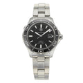 Tag Heuer Aquaracer Caliber 5 Automatic Black Dial Silver Steel Strap Watch for Men - WAK2110.BA0830