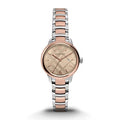 Burberry The Classic Rose Gold Dial Two Tone Steel Strap Watch for Women - BU10117