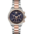 Michael Kors Brinkley Blue Dial Two Tone Steel Strap Watch for Women - MK6205