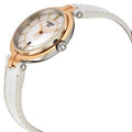Tissot T Lady Flamingo Mother of Pearl White Dial White Leather Strap Watch For Women - T094.210.26.111.01