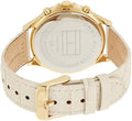 Tommy Hilfiger Ari Diamonds White Dial Cream Leather Strap Watch for Women - 1781982