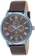 Guess Delancy Analog Brown Dial Brown Leather Strap Watch For Men - W0870G3