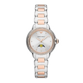 Emporio Armani Mia Three Hand Moonphase Mother of Pearl Dial Two Tone Steel Strap Watch For Women - AR11567