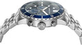 Michael Kors Cunningham Chronograph Blue Dial Silver Steel Strap Watch For Men - MK8999