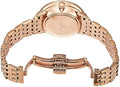Swarovski Crystalline Chic Analog Silver Dial Rose Gold Steel Strap Watch for Women - 5544590