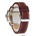 Tommy Hilfiger Jake Multifunction White Dial Brown Leather Strap Watch for Men - 1791230