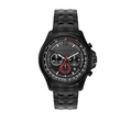 Michael Kors Pilot Chronograph Black Dial Black Steel Strap Watch For Men - MK9127