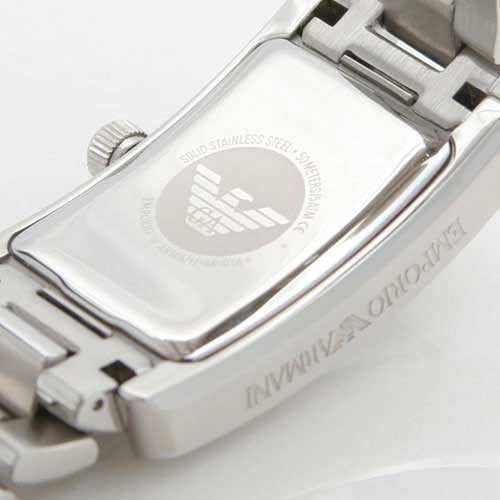 Emporio Armani White Dial Silver Stainless Steel Watch For Women - AR0146