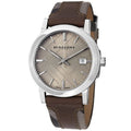 Burberry The City Grey Dial Leather Strap Watch for Men - BU9020