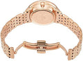 Swarovski Crystalline Chic Analog Black Dial Rose Gold Steel Strap Watch for Women - 5544587
