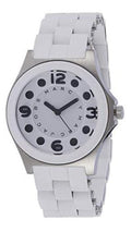 Marc Jacobs Rock White Dial White Silicone Strap Watch for Women - MBM2532