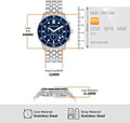 Michael Kors Cunningham Chronograph Blue Dial Silver Steel Strap Watch For Men - MK8999