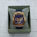 Guess Phoenix Multifunction Blue Dial Blue Rubber Strap Watch for Men - GW0202G4