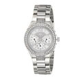 Guess Viva Quartz Silver Dial Silver Steel Strap Watch For Women - W0111l1