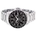 Maserati SFIDA Chronograph Black Dial Silver Steel Strap Watch For Men - R8873640015