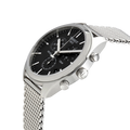 Tissot PR 100 Chronograph Black Dial Silver Mesh Bracelet Watch For Men - T101.417.11.051.01
