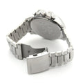 Diesel Mega Chief Chronograph Blue Dial Silver Steel Strap Watch For Men - DZ4465