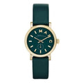 Marc Jacobs Baker Mini Green Dial Green Leather Strap Watch for Women - MBM1272