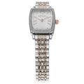 Emporio Armani Gianni T Bar White Mother Of Pearl Dial Two Tone Steel Strap Watch For Women - AR11519