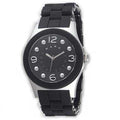 Marc Jacobs Pelly Black Dial Black Silicone Strap Watch for Women - MBM2541