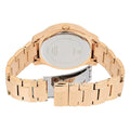 Guess Sassy Quartz White Dial Rose Gold Steel Strap Watch For Women - W0705L3
