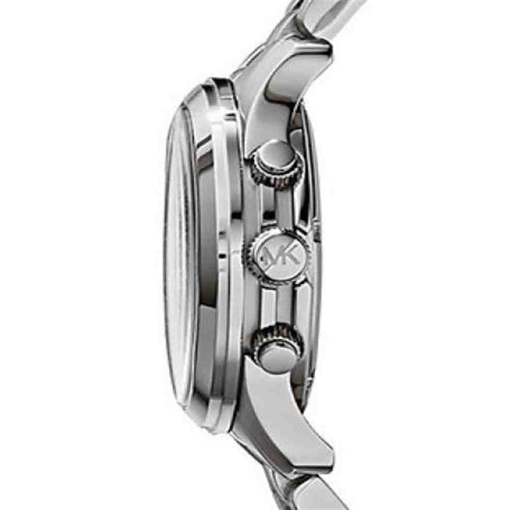 Michael Kors Hunger Stop 100 Series Navy Blue Dial Silver Steel Strap Watch for Women - MK5814