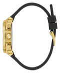 Guess Fusion Chronograph Black Dial Black Leather Strap Watch For Women - GW0553L4