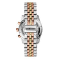 Michael Kors Lexington Chronograph Silver Dial Two Tone Steel Strap Watch for Women - MK5735