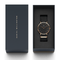 Daniel Wellington Classic Cornwall Black Dial Black NATO Strap Watch For Women - DW00100150
