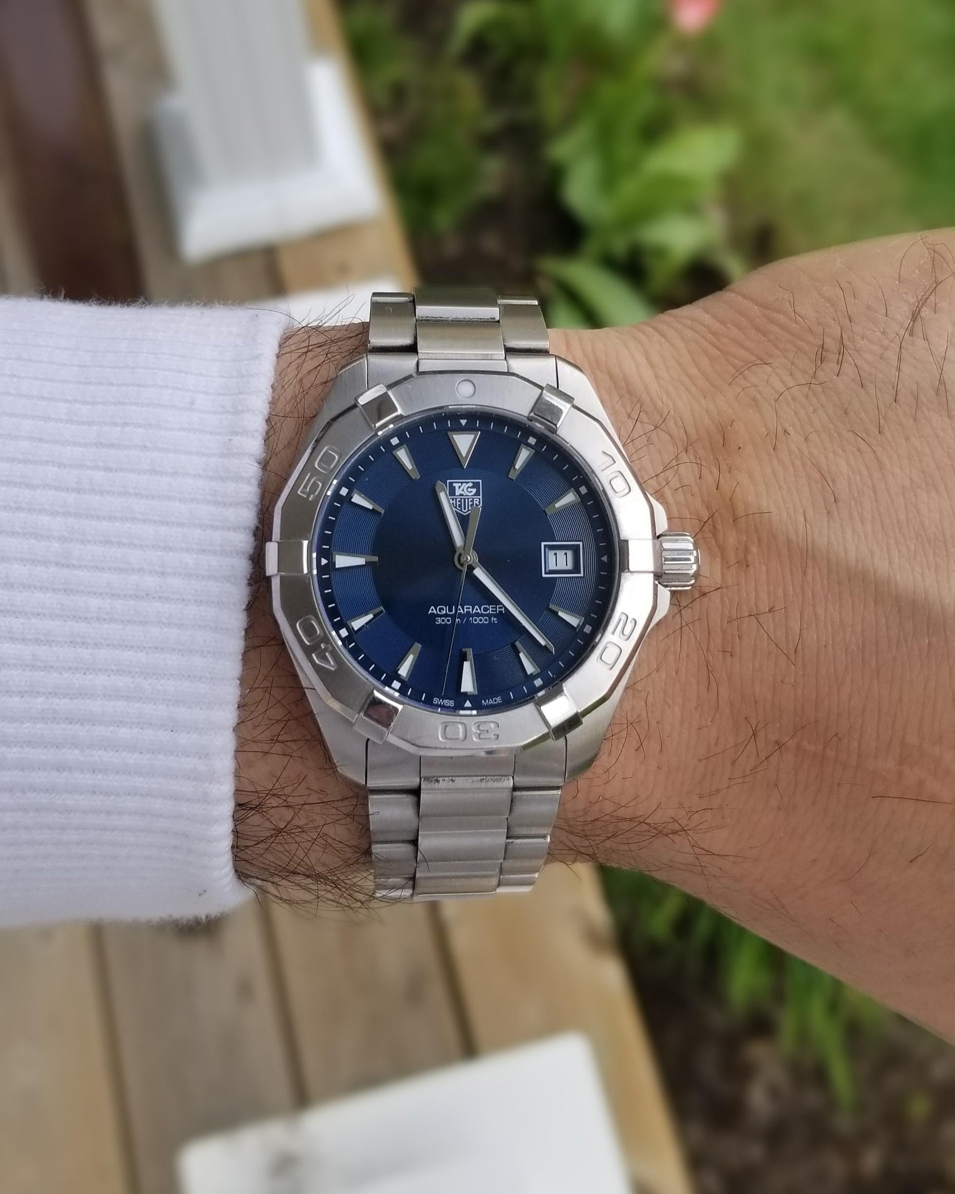 Tag Heuer Aquaracer Blue Dial Watch for Men - WAY1112.BA0928