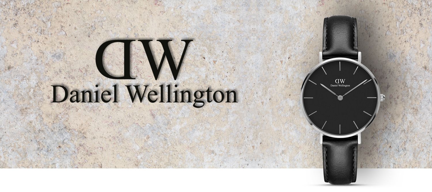 Daniel Wellington Petite Sheffield Black Dial Black Leather Strap Watch For Women - DW00100180